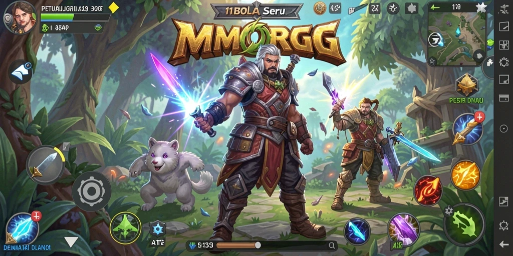 Gameplay seru di dunia MMORPG 11BOLA yang penuh petualangan.
