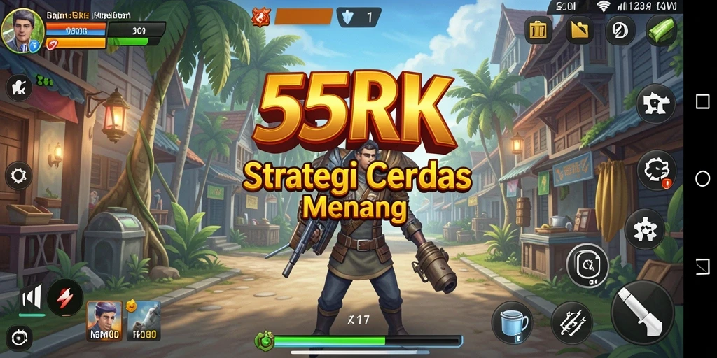 Tampilan gameplay strategi dinamis dan menantang dari 55RK.