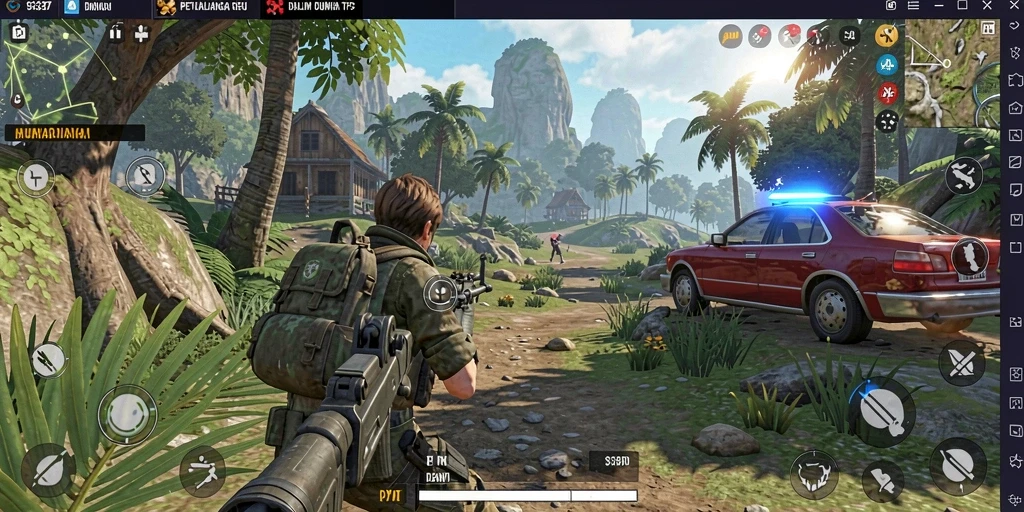 Screenshot dari gameplay seru dalam <strong>93337</strong> yang menggambarkan aksi pertarungan.