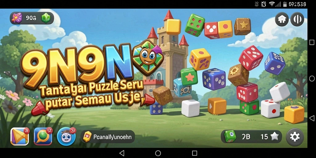 Gameplay seru di 9N9N yang menantang keterampilan puzzle Anda.