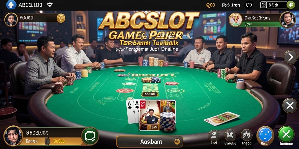 Screenshot gameplay Poker ABCSLOT yang menegangkan dan seru.