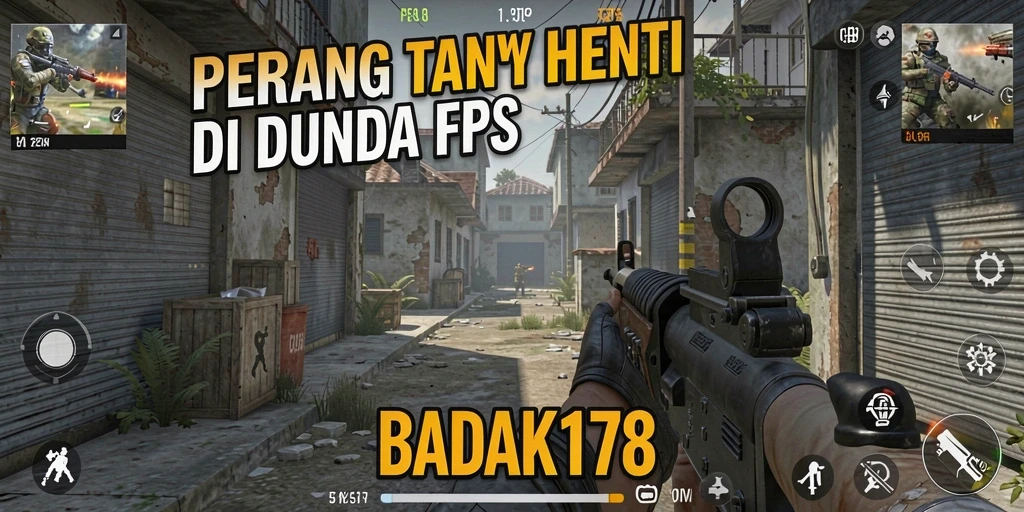 Screenshoot dari gameplay seru BADAK178 menunjukkan aksi pertarungan FPS.