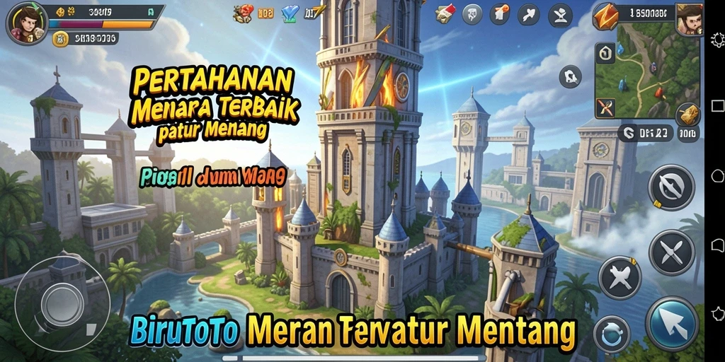 Tampilan gameplay menakjubkan dari BIRUTOTO yang penuh strategi.
