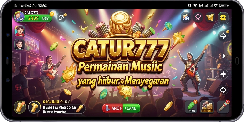 Tampilan gameplay musik yang menakjubkan di CATUR777.