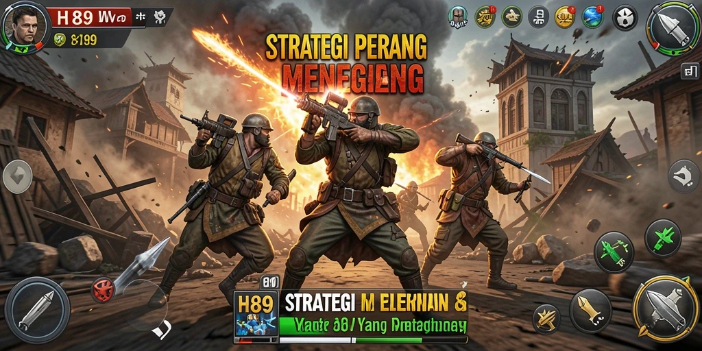 Tampilan gameplay H89 dengan strategi perang yang mendalam.
