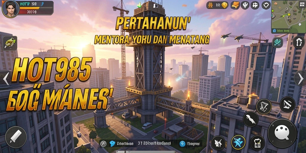 Gameplay seru HOT985 dengan pertahanan menara yang mendebarkan.