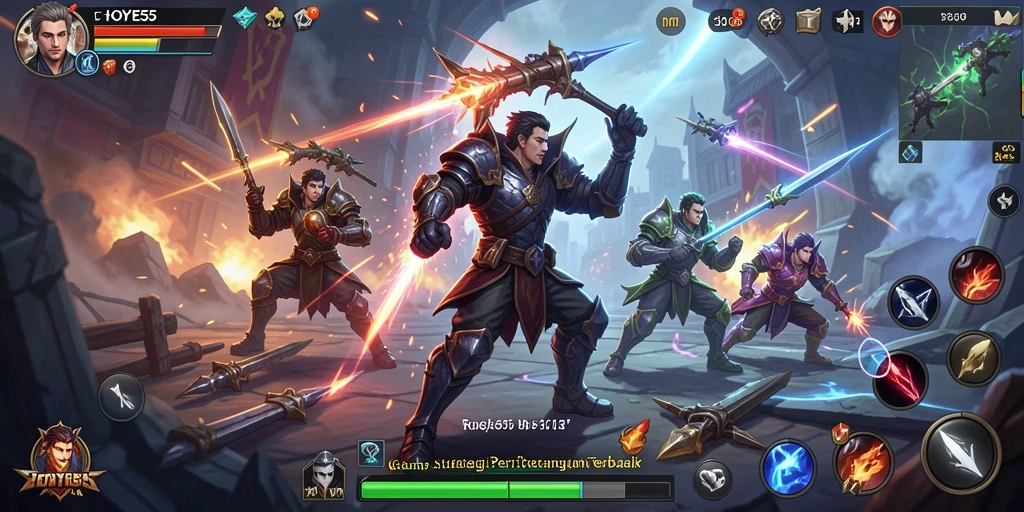 Tampilan menarik gameplay strategi di HOYE55.