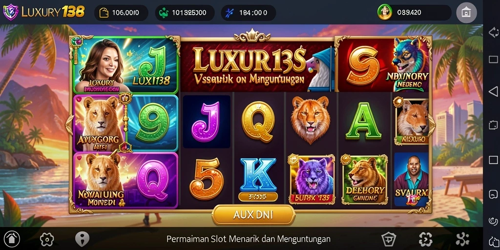 Tampilan gameplay menarik dari LUXURY138 yang mengasyikkan.