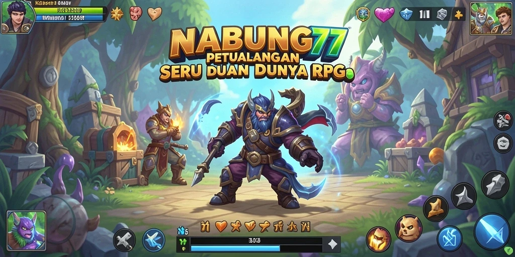 Screenshot menampilkan pengalaman gameplay RPG yang mendebarkan.