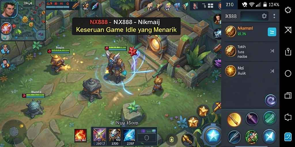 Tampilan screenshot NX888 menampilkan gameplay santai dan menyenangkan.