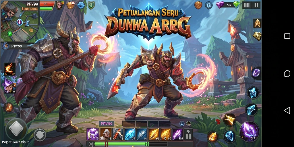 Tampilan gameplay menarik dari PPV99 dalam dunia ARPG.