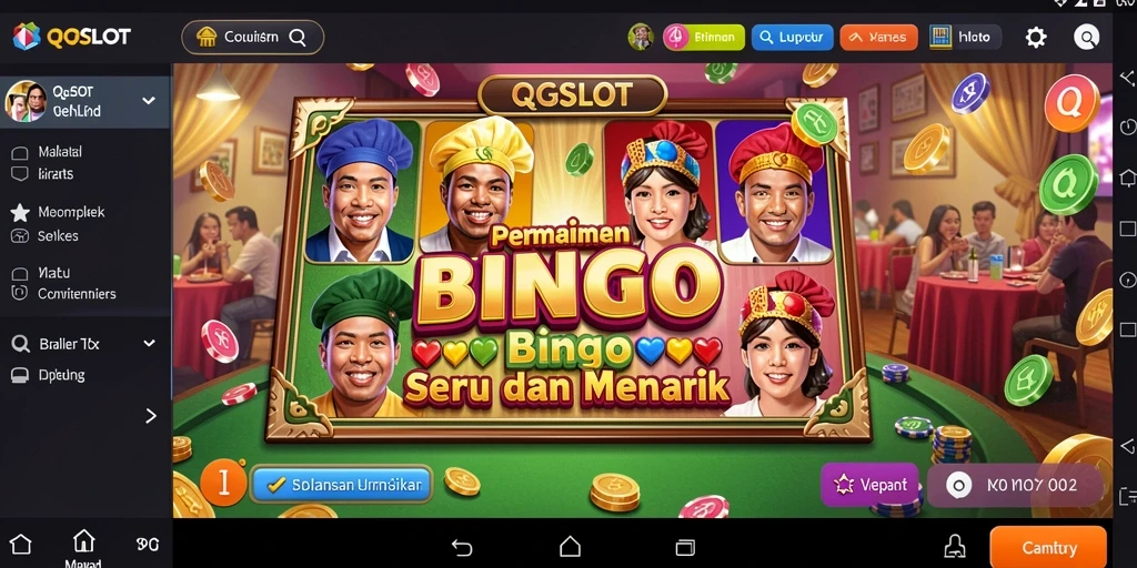 Tampilan gameplay Bingo yang seru di QQSLOT.
