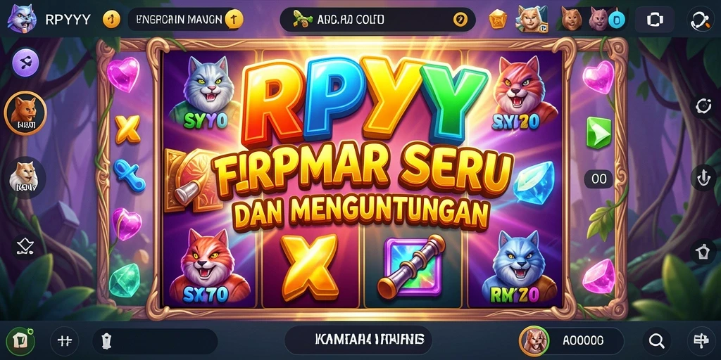 Tampilan gameplay RPYYY yang penuh warna dan menarik.