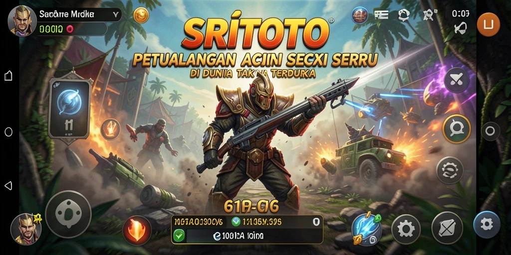 Gameplay seru dari SRITOTO saat melawan musuh yang tangguh.