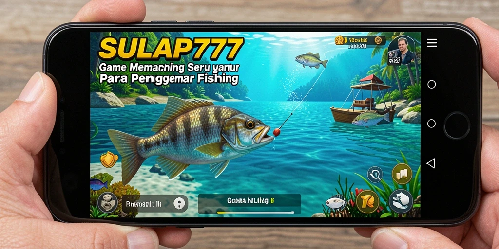 Screenshot gameplay SULAP777 dengan aksi menangkap ikan yang seru.
