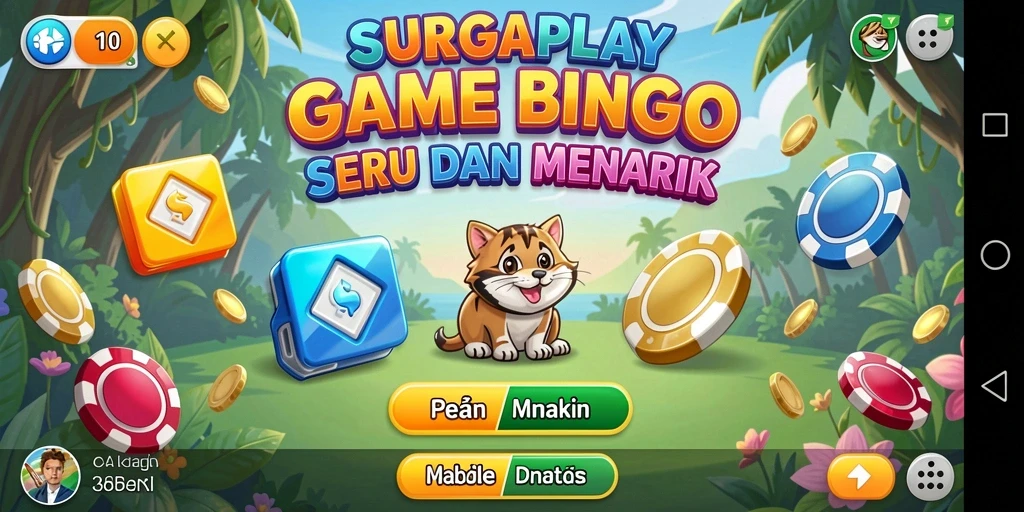 Tampilan gameplay SURGAPLAY yang menarik dengan suasana Bingo.
