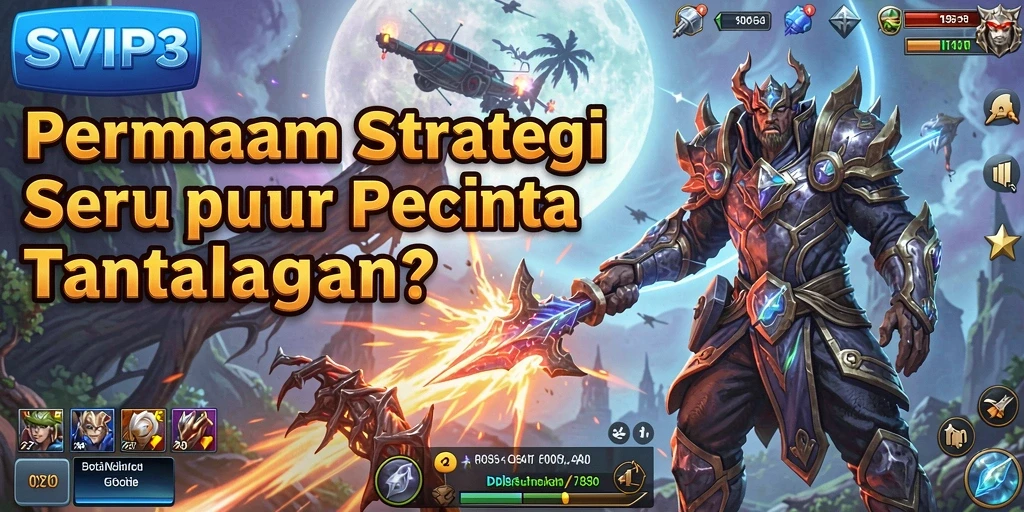 Tampilan gameplay SVIP3 yang menegangkan dan strategis.