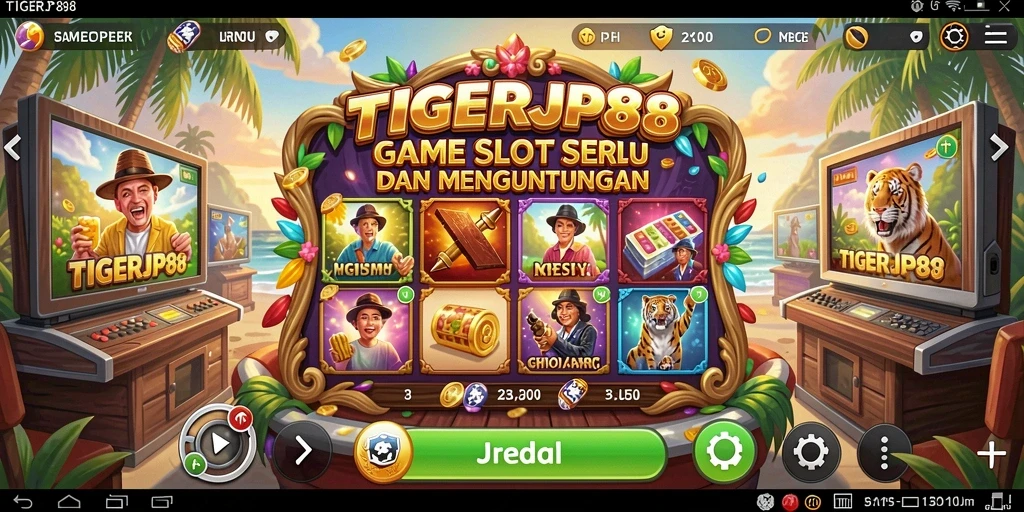 Screenshot gameplay TIGERJP88 menampilkan putaran slot yang mengasyikkan.