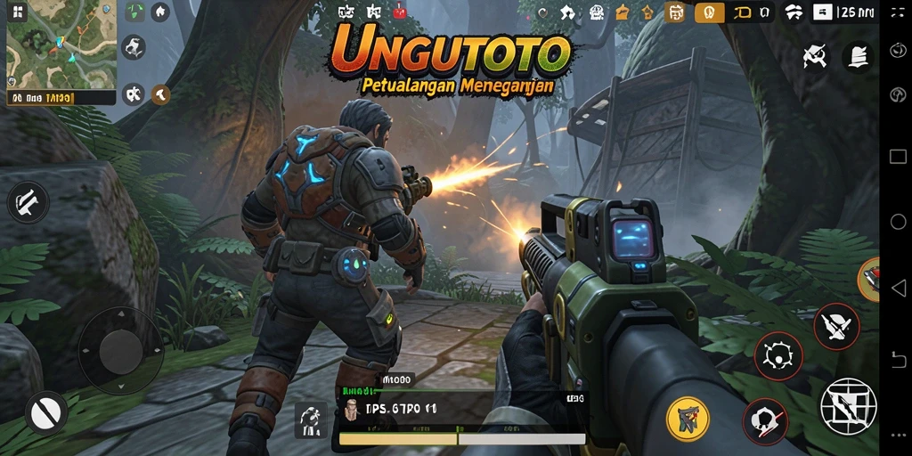 Tampilan gameplay UNGUTOTO yang mendebarkan dan penuh aksi.